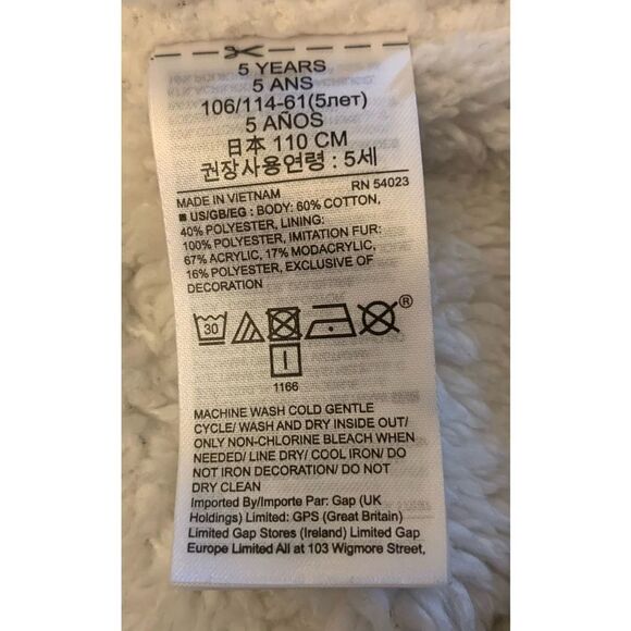 Gap Full Zip Sherpa Hooded Sweatsuit - Picture 8 of 8